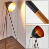 hofstein Lampadaire Sorsele Cuivre, Noir, 1 lumière* Lampes Modernes