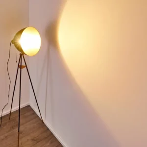 hofstein Lampadaire Sorsele Cuivre, Noir, 1 lumière* Lampes Modernes