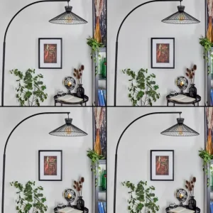 hofstein Lampadaire Tamins Noir, 1 lumière* Lampes Modernes