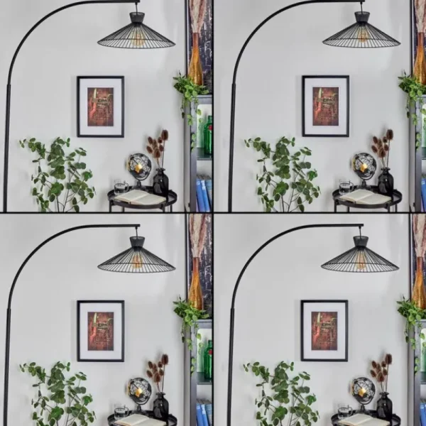 hofstein Lampadaire Tamins Noir, 1 lumière* Lampes Modernes