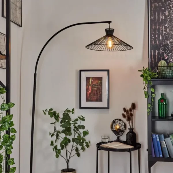 hofstein Lampadaire Tamins Noir, 1 lumière* Lampes Modernes