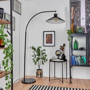 hofstein Lampadaire Tamins Noir, 1 lumière* Lampes Modernes