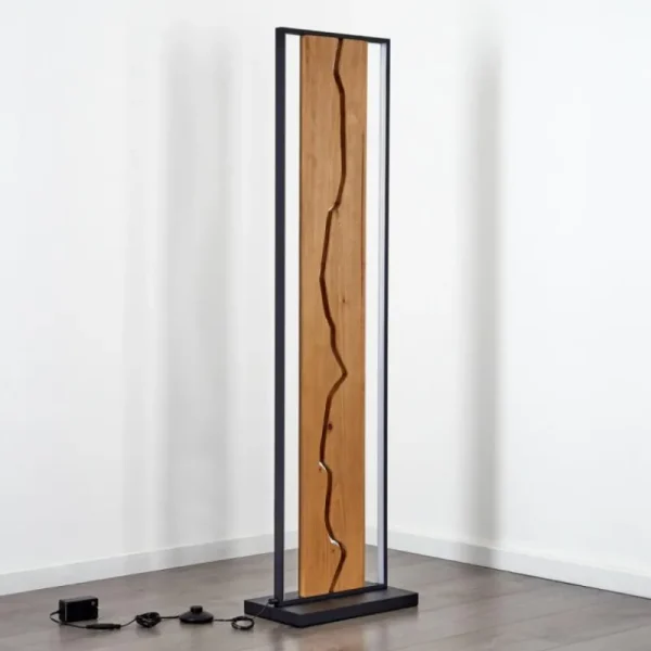 hofstein Lampadaire Terre LED Écru, Noir, Blanc, 1 lumière* Lampes Modernes