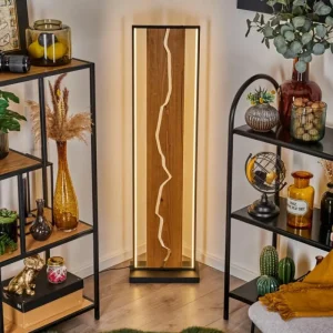 hofstein Lampadaire Terre LED Écru, Noir, Blanc, 1 lumière* Lampes Modernes