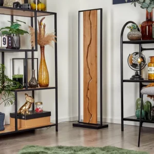 hofstein Lampadaire Terre LED Écru, Noir, Blanc, 1 lumière* Lampes Modernes
