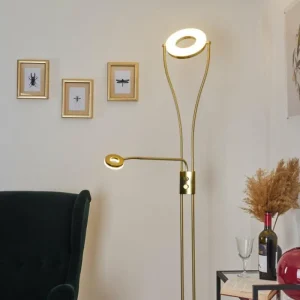 hofstein Lampadaire Tierz LED Laiton, 2 lumières* Lampes Modernes