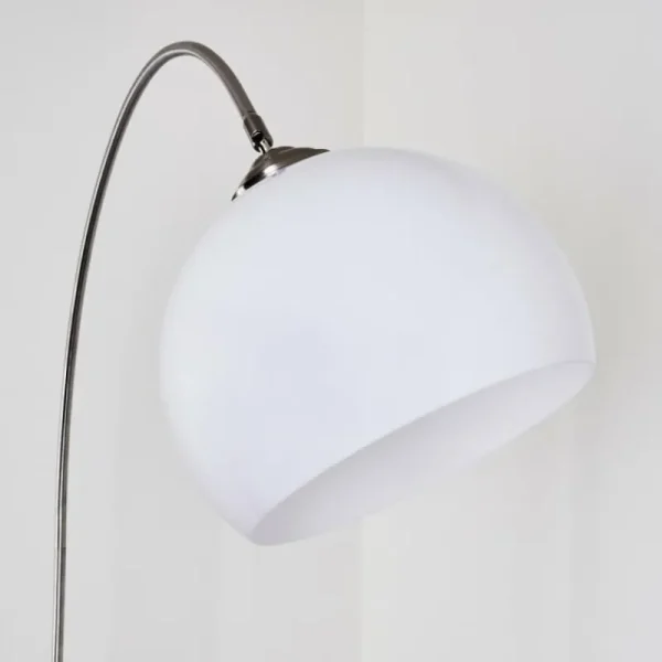 hofstein Lampadaire Tipitapa Nickel mat, 1 lumière* Lampes Modernes