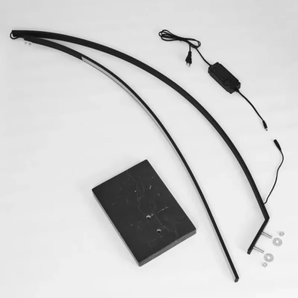 hofstein Lampadaire Tobillos LED Noir, 1 lumière* Lampes Modernes