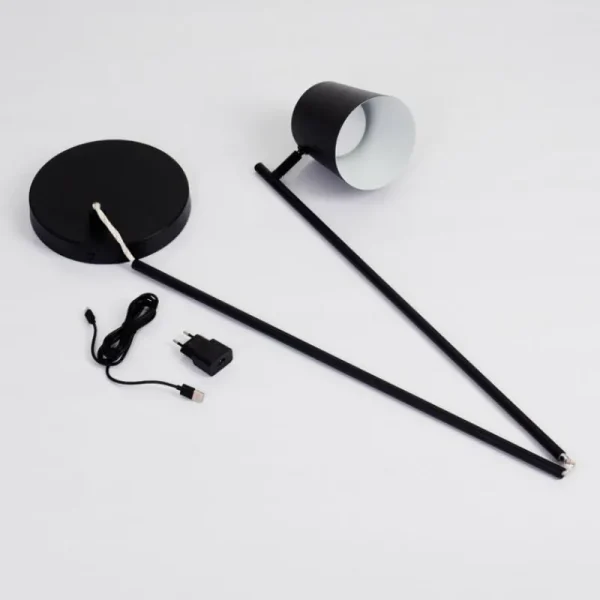 hofstein Lampadaire Tontolos LED Noir, 1 lumière* Lampes Modernes