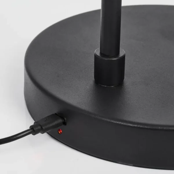 hofstein Lampadaire Tontolos LED Noir, 1 lumière* Lampes Modernes