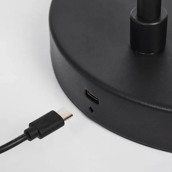 hofstein Lampadaire Tontolos LED Noir, 1 lumière* Lampes Modernes