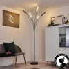 hofstein Lampadaire Totara LED Noir, 5 lumières* Lampes Modernes