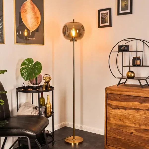 hofstein Lampadaire Verbania Laiton, 1 lumière* Lampes Modernes
