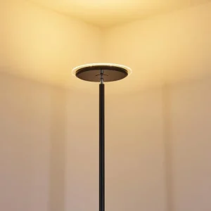 hofstein Lampadaire Wonsbek LED Noir, 1 lumière* Lampes Modernes