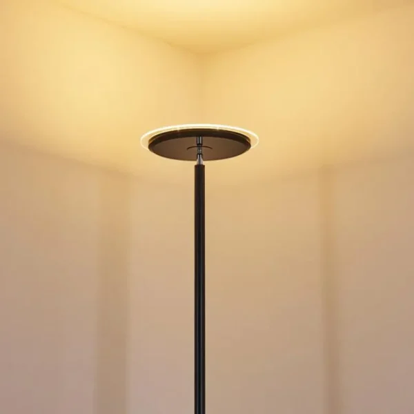 hofstein Lampadaire Wonsbek LED Noir, 1 lumière* Lampes Modernes