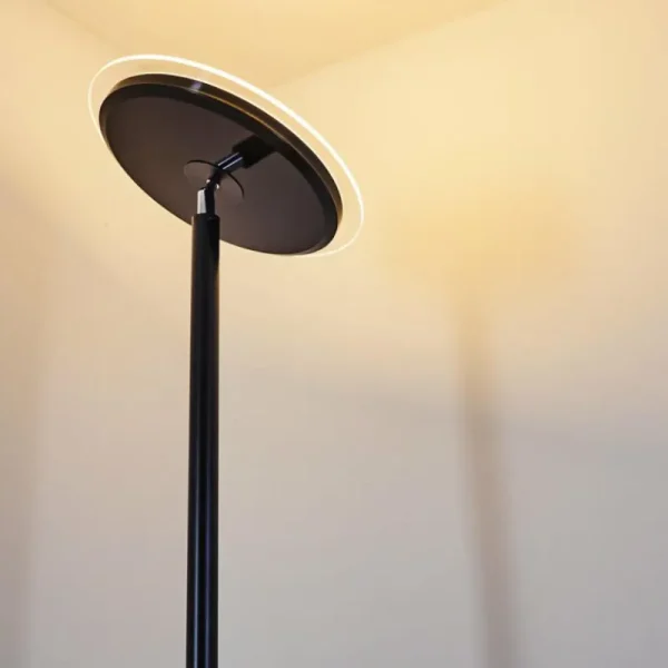 hofstein Lampadaire Wonsbek LED Noir, 1 lumière* Lampes Modernes