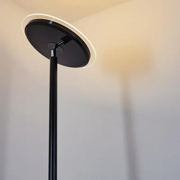 hofstein Lampadaire Wonsbek LED Noir, 1 lumière* Lampes Modernes