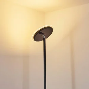 hofstein Lampadaire Wonsbek LED Noir, 1 lumière* Lampes Modernes