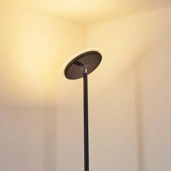 hofstein Lampadaire Wonsbek LED Noir, 1 lumière* Lampes Modernes