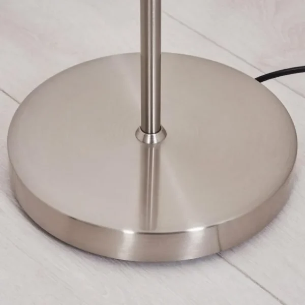 hofstein Lampadaire Zuoz Nickel mat, 1 lumière* Lampes Modernes