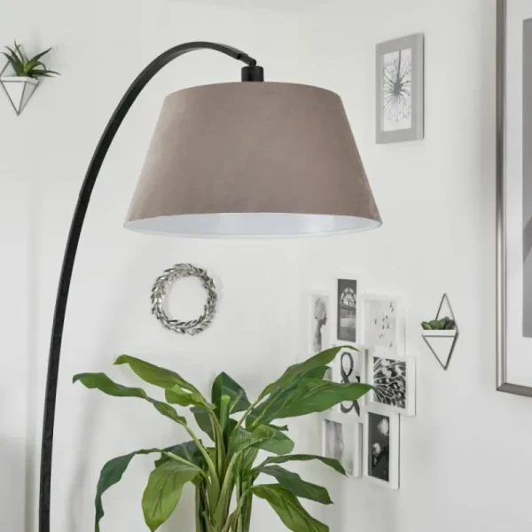 hofstein Lampe à arc Sagu Gris, Noir, 1 lumière* Lampes Modernes