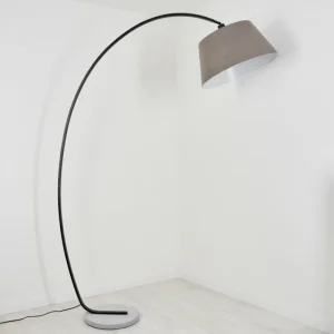 hofstein Lampe à arc Sagu Gris, Noir, 1 lumière* Lampes Modernes