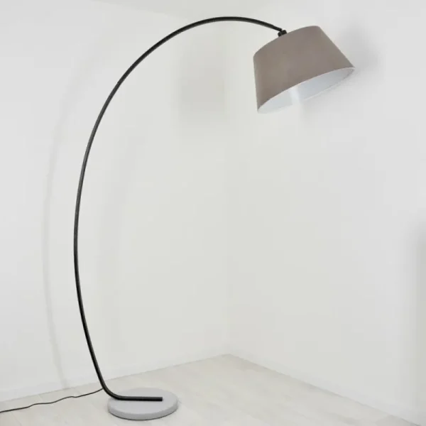 hofstein Lampe à arc Sagu Gris, Noir, 1 lumière* Lampes Modernes