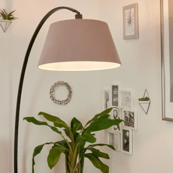 hofstein Lampe à arc Sagu Gris, Noir, 1 lumière* Lampes Modernes