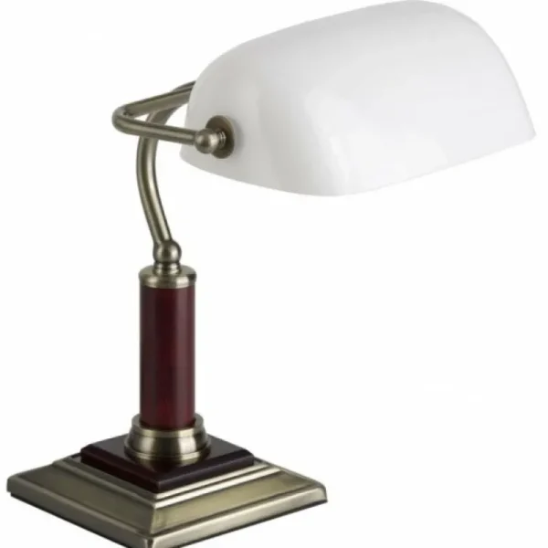 Luminaires Brilliant Lampe à poser Brilliant Bankir Laiton, 1 lumière* Lampes En Verre
