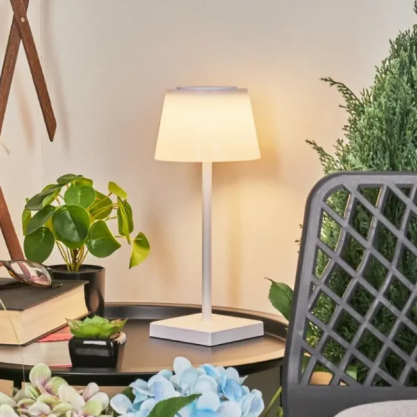 hofstein Lampe à poser Burzaco LED Blanc, 1 lumière, Changeur de couleurs* Lampes Modernes