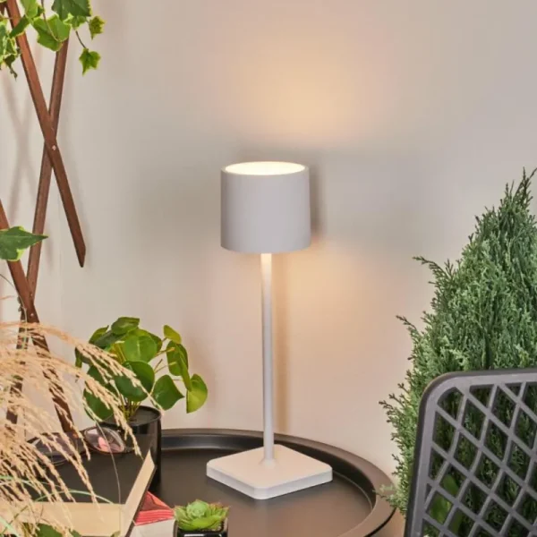hofstein Lampe à poser Cajas LED Blanc, 1 lumière* Lampes Modernes