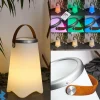 hofstein Lampe à poser Chilar LED Brun, Blanc, 1 lumière, Télécommandes, Changeur de couleurs* Lampes Modernes