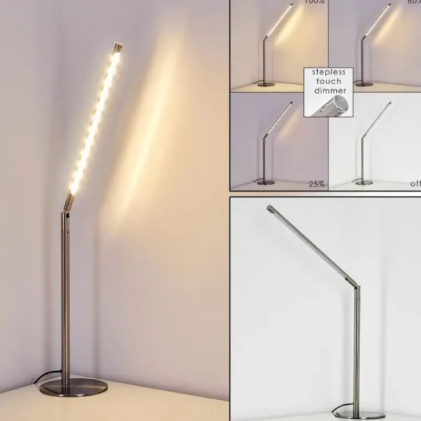 hofstein Lampe à poser Deje LED Nickel mat, 1 lumière* Lampes Modernes
