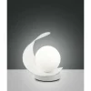 Luminaires Fabas Luce Lampe à poser Fabas Luce Adria LED Blanc, 1 lumière* Lampes En Verre