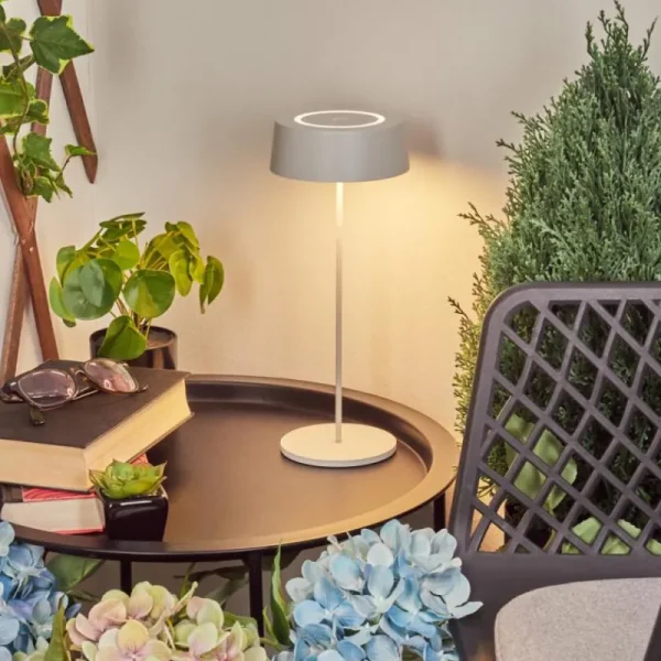 hofstein Lampe à poser Kouvi LED Blanc, 1 lumière* Lampes Modernes