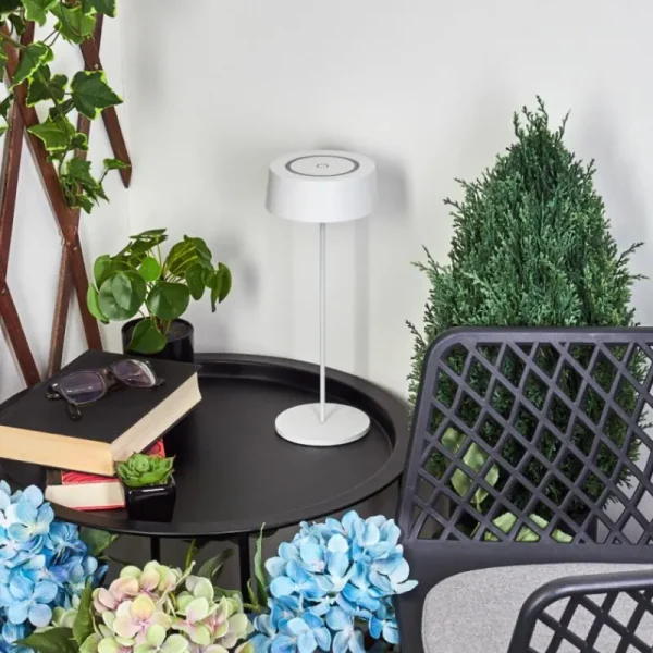 hofstein Lampe à poser Kouvi LED Blanc, 1 lumière* Lampes Modernes