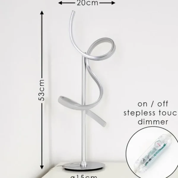 hofstein Lampe à poser Lavaca LED Argenté, 1 lumière* Lampes Modernes