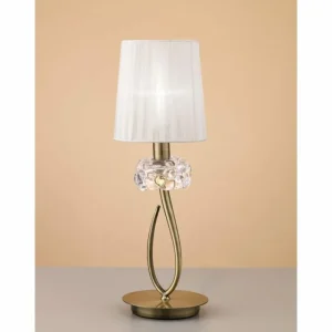 Luminaires Mantra Lampe à poser Mantra LOEWE Brun, 1 lumière* Lampes En Verre