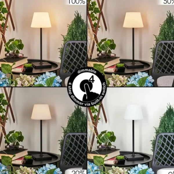 hofstein Lampe à poser Mayordomo LED Noir, 1 lumière* Lampes Modernes