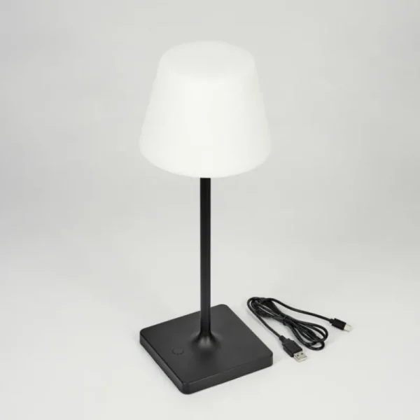 hofstein Lampe à poser Mayordomo LED Noir, 1 lumière* Lampes Modernes