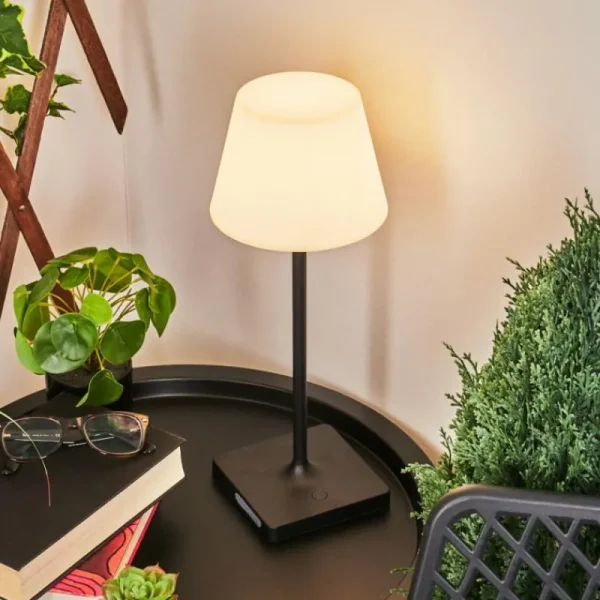 hofstein Lampe à poser Mayordomo LED Noir, 1 lumière* Lampes Modernes