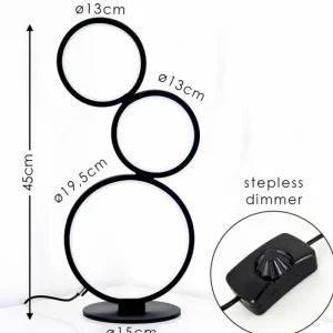 hofstein Lampe à poser Rodekro LED Noir, 1 lumière* Lampes Modernes