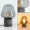 hofstein Lampe à poser Seiryu Gris, Noir, Pierre, 1 lumière* Lampes En Verre