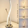 hofstein Lampe à poser Tervo LED Nickel mat, 2 lumières* Lampes Modernes