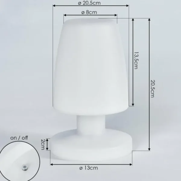 hofstein Lampe à poser Vallardo LED Blanc, 1 lumière* Lampes Modernes
