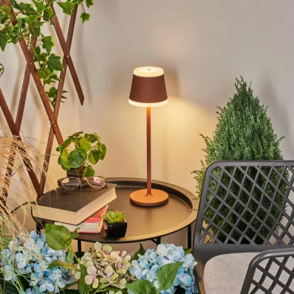 hofstein Lampe à poser Walt LED Rouille, 1 lumière* Lampes Modernes