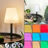 hofstein Lampe à poser Zoume Solar LED Noir, 8 lumières, Changeur de couleurs* Lampes Modernes