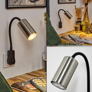 hofstein lampe à prise électrique Javel Noir, 1 lumière* Lampes Modernes