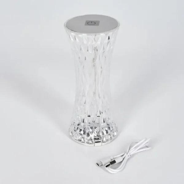 hofstein Lampe Champignon Balsa Lampe à poser LED Transparent, 1 lumière, Changeur de couleurs* Lampes Modernes