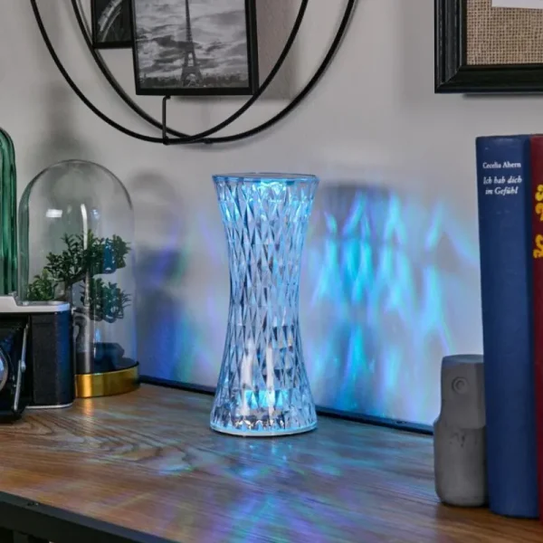 hofstein Lampe Champignon Balsa Lampe à poser LED Transparent, 1 lumière, Changeur de couleurs* Lampes Modernes